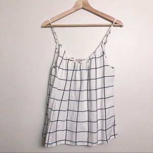 Loft | Windowpane Strap Camisole